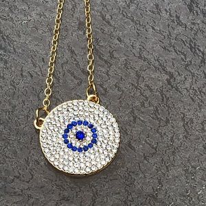 New Evil eye necklace bling good luck protection